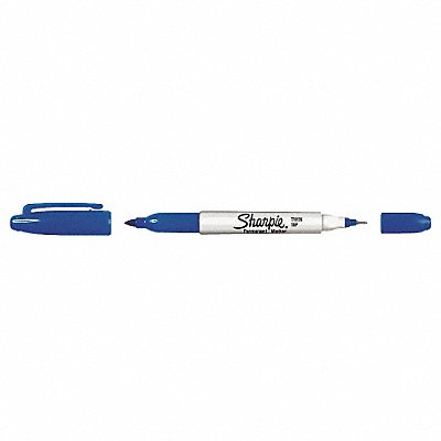 SHARPIE 32003 F5596 Twin Tip Permanent Marker Blue PK12