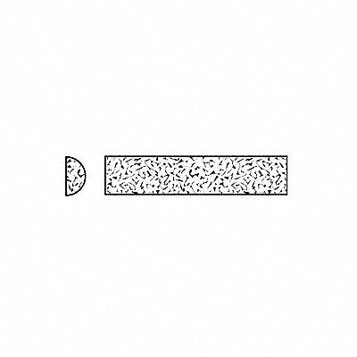 NORTON 61463686400 Sharping File Half Rd A/O Org/Brn Med