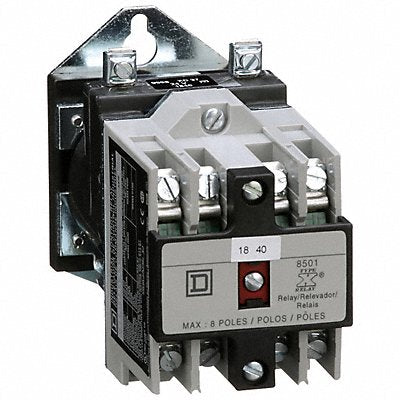 SQUARE D 8501XDO40V53 H2717 NEMA Control Relay 4NO 24V DC 10 A