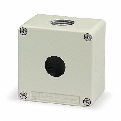 SCHNEIDER ELECTRIC XAPG19201 Push Button Enclosure 22mm 1Hole DiCstZinc