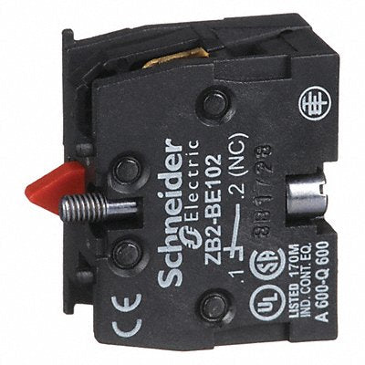 SCHNEIDER ELECTRIC ZB2BE102 Contact Block Black 1NC 22 mm