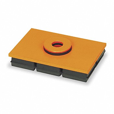 MASON 4C974 Vibration Isolation Pad 6 L. 4 W. 1 H