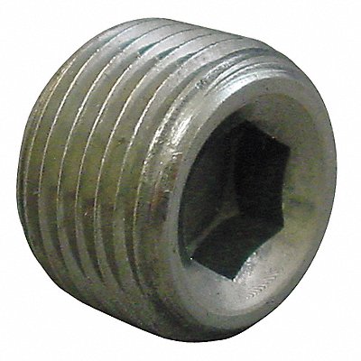 GRAINGER 5034011 Hex Recessed Head Plug Magnetic 3/8 in