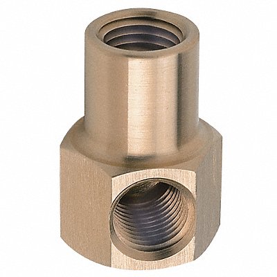 GRAINGER 4CCG1 Hex Elbow Brass 1/4 x 1/8 in FNPT