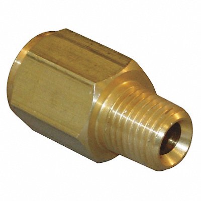 GRAINGER 80370404 Conversion Adaptor Brass 1/4 NPTxBSPP