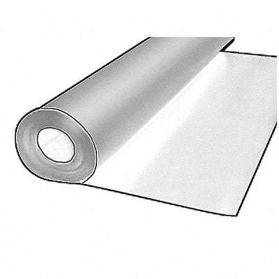 GRAINGER 4CCW7 Roll UHMWPE 4 x54 0.02 T RubberAdh Whte