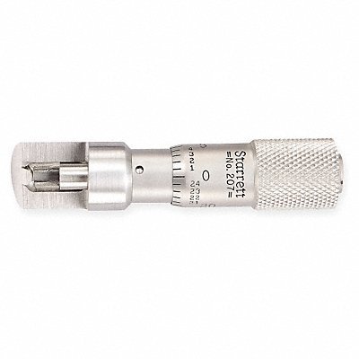 STARRETT 207Z Can Seam Micrometer Snub Nose 0-0.375 In