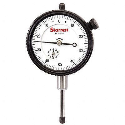 STARRETT 25341J Dial Indicator 0 to 1 In 0-50-0