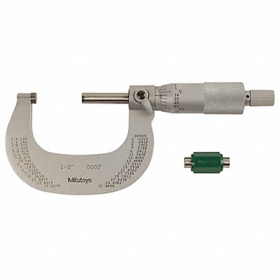MITUTOYO 10232810 Micrometer 1-2 In 0.0001 In Ratchet