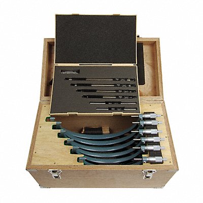 MITUTOYO 103909 Micrometer Set 6-12In 0.0001In 7Pc