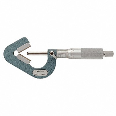 MITUTOYO 114202 V-Anvil Micrometer 0.09-1 In 0.0001