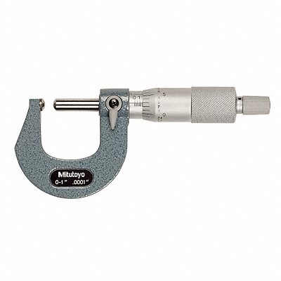 MITUTOYO 115253 Scherical Anvil/Spindle Micrometer 0- In