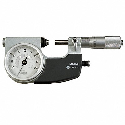 MITUTOYO 510131 Indicating Micrometer 0-1 In 0.00005 In