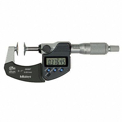 MITUTOYO 32335030 Digital Disk Micrometer 0-1 In 0.00005In
