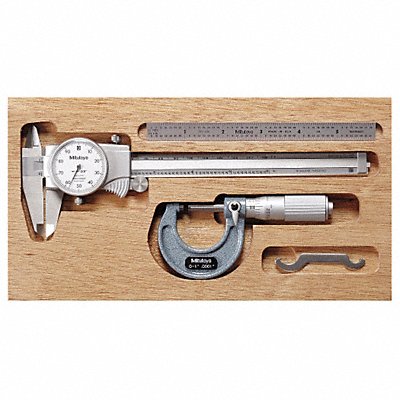 MITUTOYO 64PKA068B Precison Meas.ToolKit Mechanical Caliper