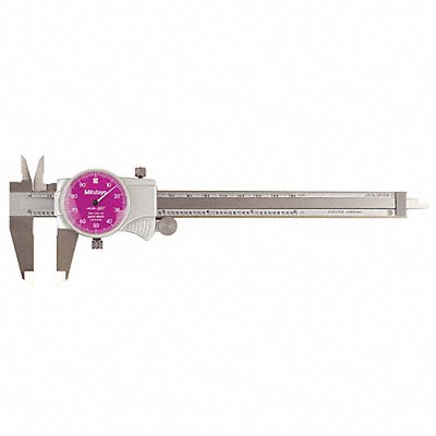 MITUTOYO 50574252J Dial Caliper 6 In Purple 0.100/Rev