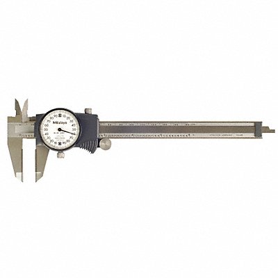 MITUTOYO 505744 Dial Caliper 6In 0.200/Rev Carbide