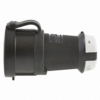 HUBBELL HBL2713SW WT Locking Connector Strt 30 A Blk Wht Vlx L14-30R