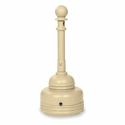 EAGLE 1206BEIGE D0288 Cigarette Receptacle 1-1/4 gal Tan
