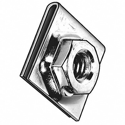 GRAINGER 4CUG3 U Spring Nut Znc Stl 5/16 -18 .141x.59 PK10