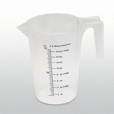 FUNNEL KING 94120 Measuring Container 0.5 qt Lip