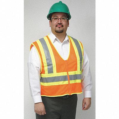 CONDOR 4CWD3 High Visibility Vest 4XL Orange/Red