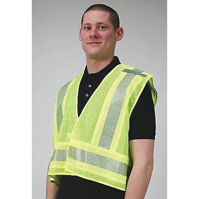 CONDOR 4CWF1 Vest Public Safety Polyester Lime 3XL