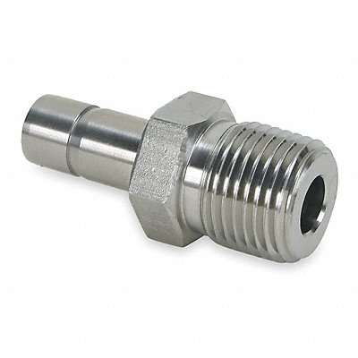 PARKER 6MA8N316 Tube End Adaptor SS A-LOKxM 3/8Inx1/2In