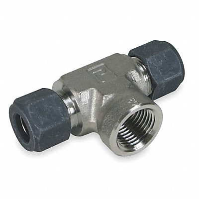 PARKER 444OBZSS Branch Tee 316 SS CPIxF 1/4In