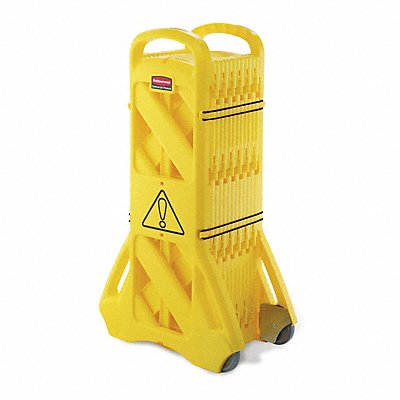 GRAINGER FG9S1100YEL Portable Barricade 40 H 13 W Polypro