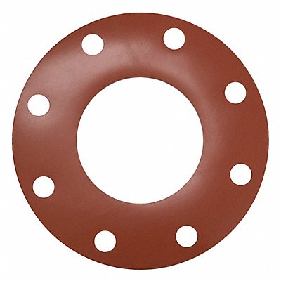 GRAINGER 4CYX2 Flange Gasket Full Face 4 In Silicone