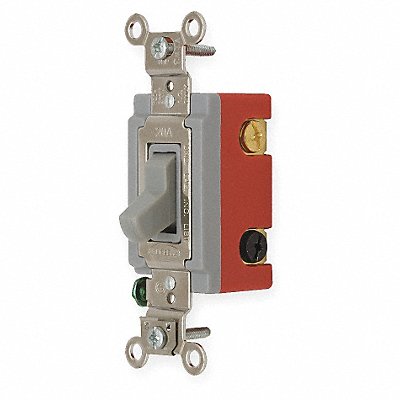 HUBBELL HBL1224GY Wall Switch Grey 20 A Back Side 4-Way