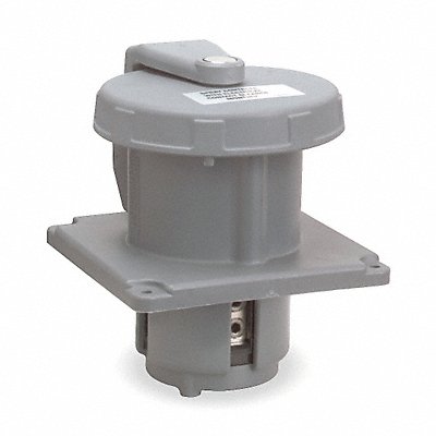 HUBBELL M4100B12R Pin and Sleeve Inlet 100A 125/250V Grey