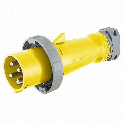HUBBELL M4100P12 Pin and Sleeve Plug 3P 4W 100A 250V