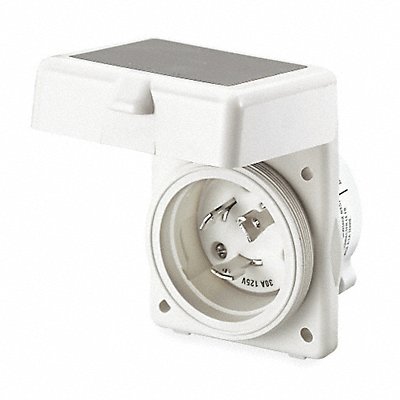 HUBBELL HBL503NM Flg LckInl 50 A White Non-NEMA