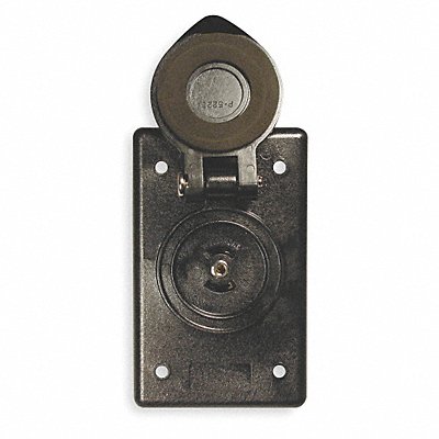 HUBBELL WIRING DEVICE-KELLEMS PH6597 Outlet Marine Black