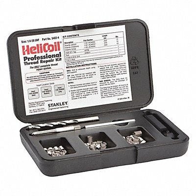 HELI-COIL 54024 Thread Repair Kit 304 SS 1/4-28 36 Pcs