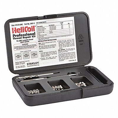 HELI-COIL 54013 Thread Repair Kit 304 SS 10-24 36 Pcs