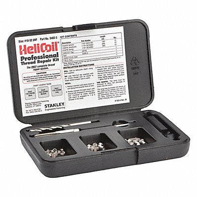 HELI-COIL 54023 Thread Repair Kit 304 SS 10-32 36 Pcs