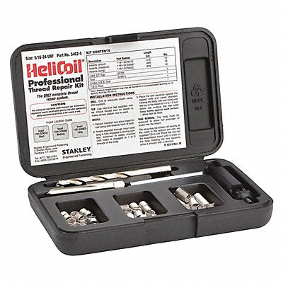 HELI-COIL 54025 Thread Repair Kit 304 SS 5/16-24 36 Pcs