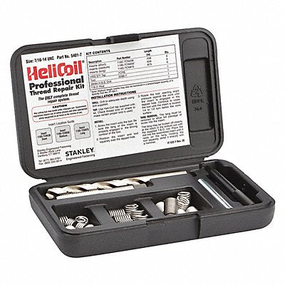 HELI-COIL 54017 Thread Repair Kit 304 SS 7/16-14 18 Pcs