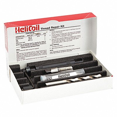 HELI-COIL 54072 Thread Repair Kit 304 SS 1/8-27 12 Pcs