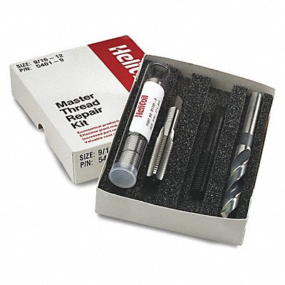 HELI-COIL 54019 Thread Repair Kit 304 SS 9/16-12 6 Pcs