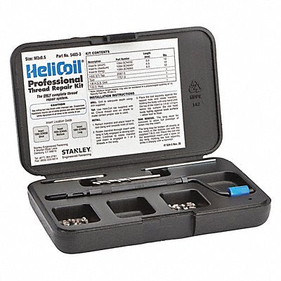 HELI-COIL 54033 Thread Repair Kit 304 SS M3X0.5 36 Pcs