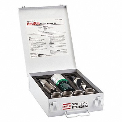 HELI-COIL 552824 Thread Repair Kit 304 SS 1 1/2-12 4 Pcs