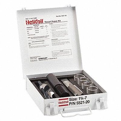 HELI-COIL 552120 Thread Repair Kit 304 SS 1 1/4-7 4 Pcs