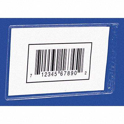 BIN BUDDY BB35 Label Holder Clear Smooth Slide-In PK25