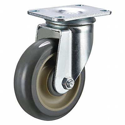 GRAINGER P12SUP035K12 Standard Plate Castor Swivel 250 lb.