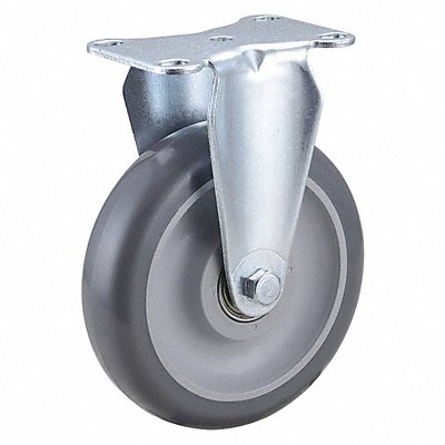 GRAINGER 4DE56 Standard Plate Castor Rigid 250 lb.