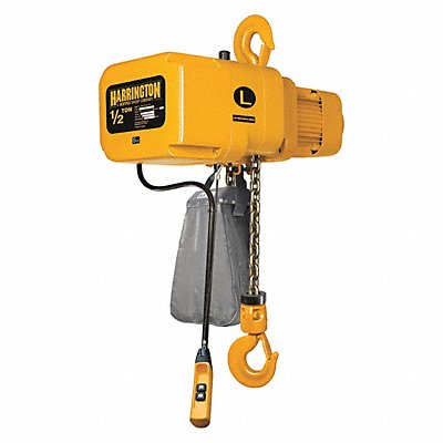 HARRINGTON NER005L10 Electric Chain Hoist 1000 lb 10 ft.